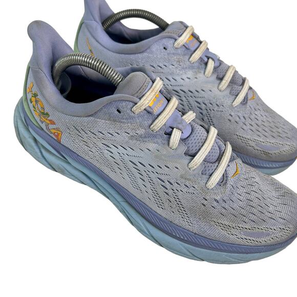 Hoka One One Clifton 8 Baby Lavendar‎ Green 1119394  Powersteps Insoles 10.5 - Picture 1 of 14
